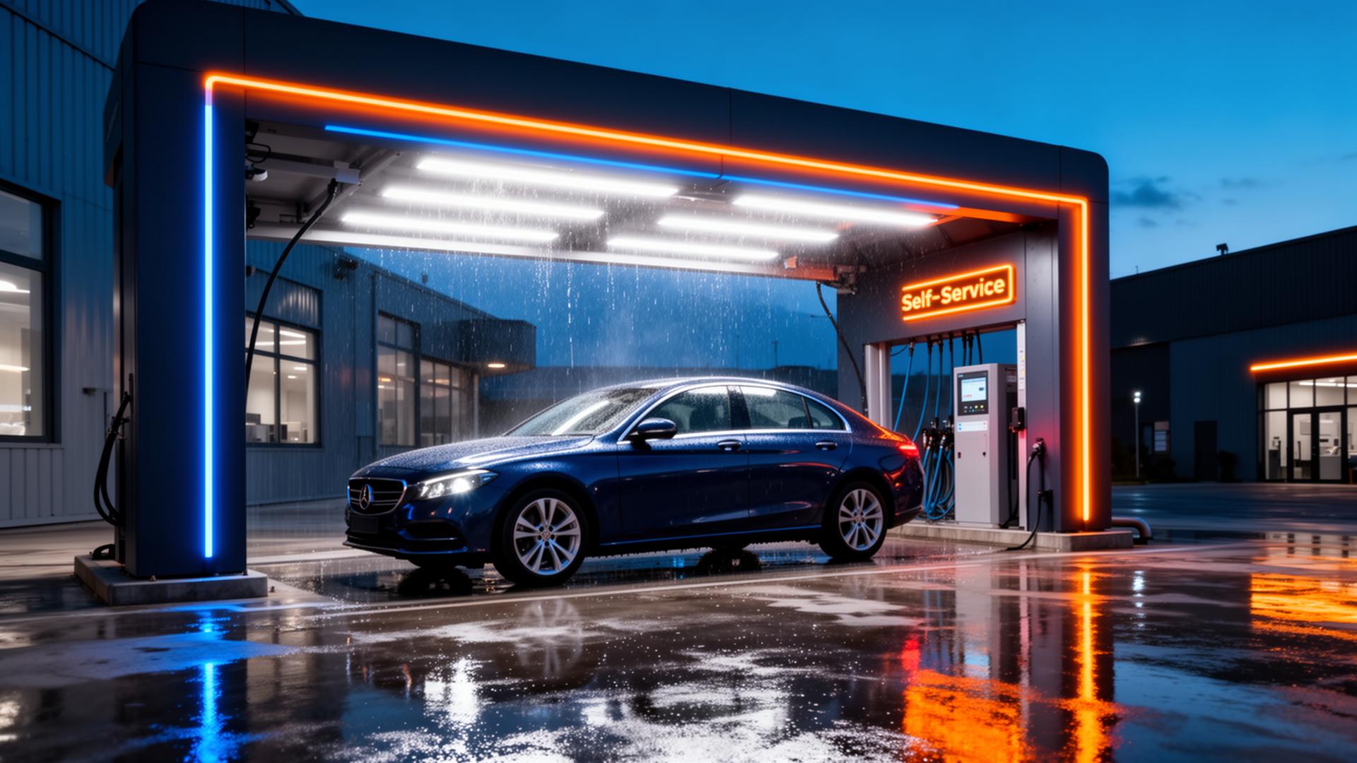 Modernes Premium Self-Service Autowaschzentrum bei Georgs Glanz in Abtsgmünd